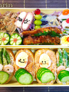 子どものオープンいなり弁当-レシピのメイン写真