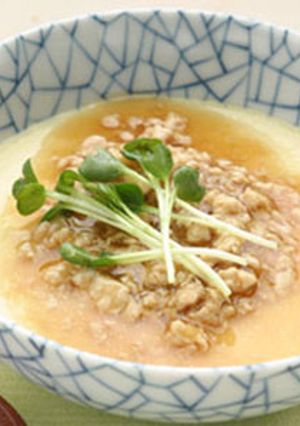 レンジ茶碗蒸しのそぼろあんかけ-レシピのメイン写真