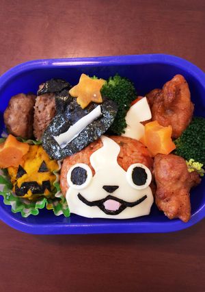 ハロウィン仕様ジバニャンのお弁当-レシピのメイン写真