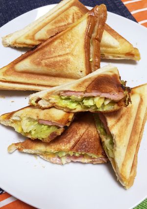 キャベツタルタルのホットサンド-レシピのメイン写真