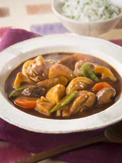 鶏肉の筑前煮風ブラウンシチュー-レシピのメイン写真