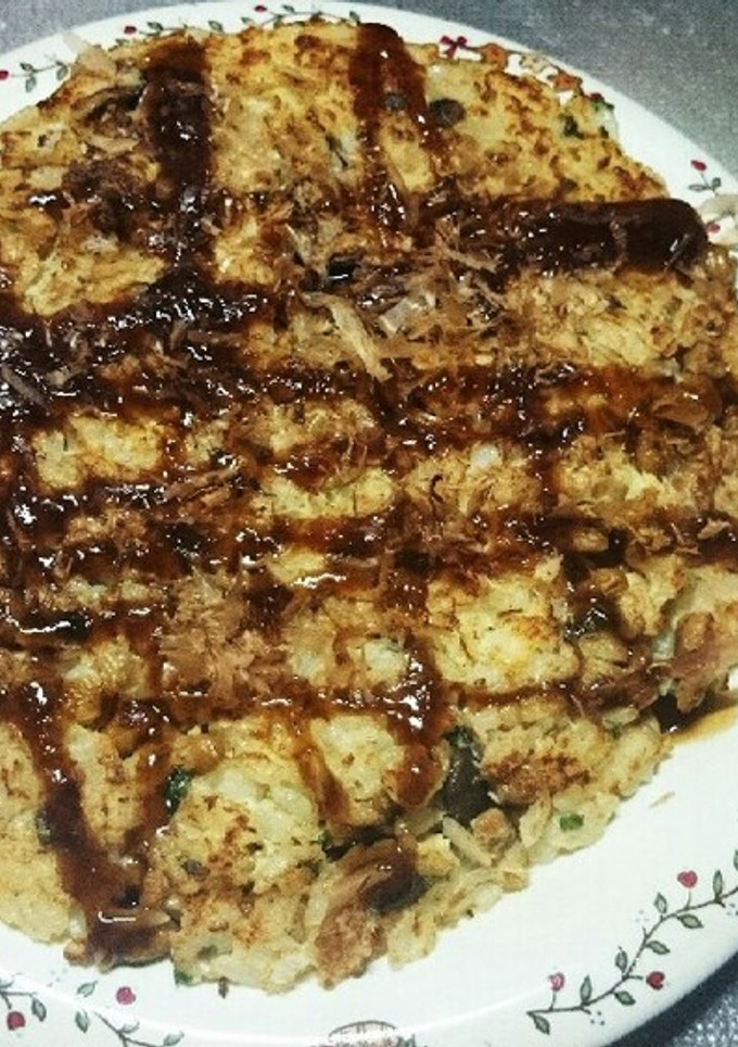 簡単 納豆 でお好み焼き風炒飯-レシピのメイン写真