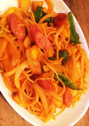 りんごナポリタン♪-レシピのメイン写真