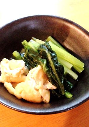 小松菜は絶対これで！普通の小松菜煮-レシピのメイン写真