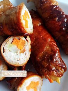 照り照り豚肉巻き*セロリと人参-レシピのメイン写真