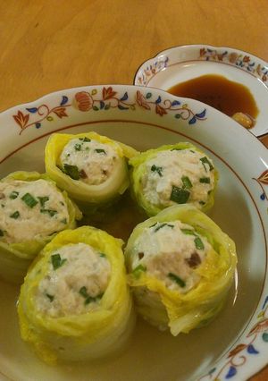 ぽかぽかヘルシー！白菜巻き鶏団子-レシピのメイン写真