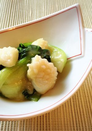 イカと青梗菜のあっさり炒め-レシピのメイン写真