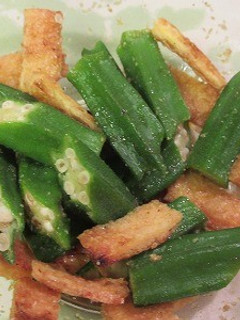 オクラと油揚げの胡麻和え-レシピのメイン写真