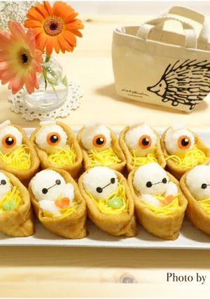 目玉のおやじ&ベイマックスいなり-レシピのメイン写真