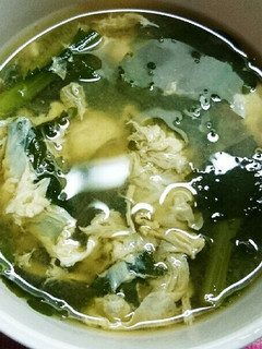 春菊と玉子の味噌汁-レシピのメイン写真