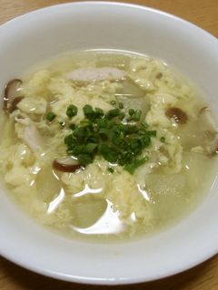 15分でできる冬瓜の中華風スープ-レシピのメイン写真