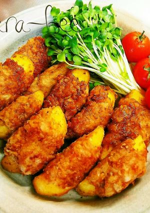 ビールに合うっ♪肉巻きポテトの唐揚げ-レシピのメイン写真
