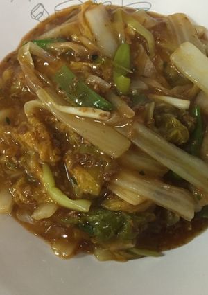 麻婆豆腐の素で白菜大量消費-レシピのメイン写真