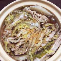 รูปของ 男飯☆1人ミルフィーユ鍋