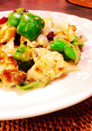 鶏ムネ肉の梅肉さっぱり炒め♪-レシピのメイン写真