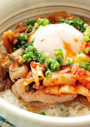 簡単☆温たま豚丼-レシピのメイン写真