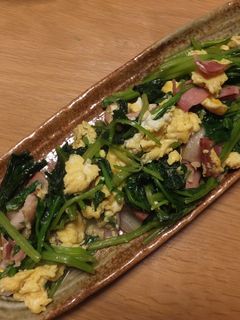 ポパイベーコン(ほうれん草の炒め物)-レシピのメイン写真
