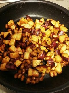 さつま芋と大豆の甘辛和え-レシピのメイン写真