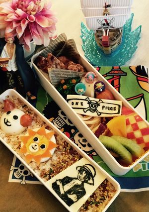 ワンピースキャラ弁サニーメリーつき-レシピのメイン写真