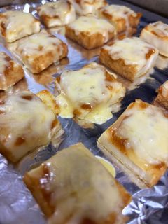 簡単!おつまみ!厚揚げの味噌チーズ焼き-レシピのメイン写真