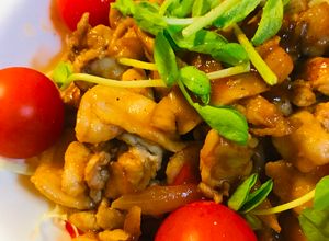 豚こまぎれ肉＆キノコのポークチャップ-レシピのメイン写真