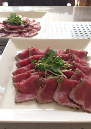 牛たたき＆にんにくタレ-レシピのメイン写真
