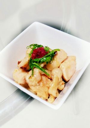美味☆胸肉のマヨポン～梅シソ添え-レシピのメイン写真