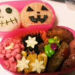 ハロウィンキャラ弁-レシピのメイン写真