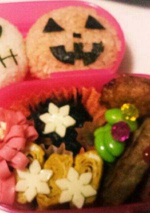 ハロウィンキャラ弁-レシピのメイン写真