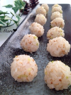 おつまみにも♩中華風☆一口まんまる寿司-レシピのメイン写真