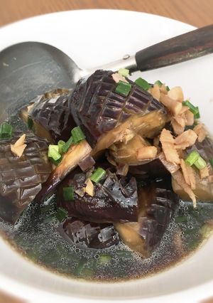 太白胡麻油でナスの煮浸し-レシピのメイン写真