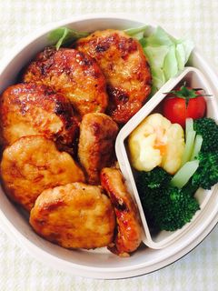 【30分弁当】つくね甘辛照り焼き-レシピのメイン写真