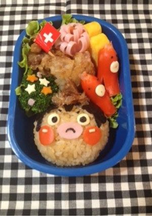 妖怪ウォッチのキャラ弁たこやっ鬼-レシピのメイン写真