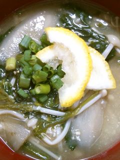 朝食!ごぼうと ほうれん草のお味噌汁♪-レシピのメイン写真