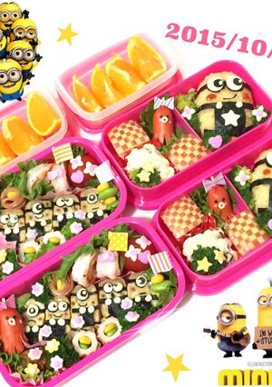 ミニオン ♡ キャラ弁-レシピのメイン写真