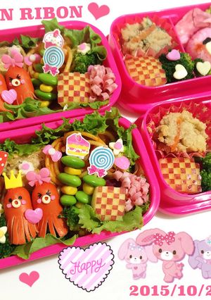 ぼんぼんりぼん 女の子 キャラ弁-レシピのメイン写真