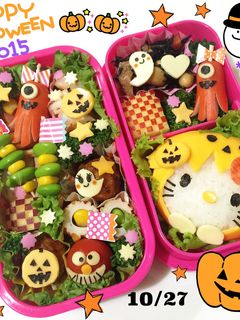 ハロウィン☆キティちゃん☆キャラ弁☆簡単-レシピのメイン写真