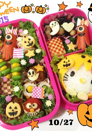 ハロウィン☆キティちゃん☆キャラ弁☆簡単-レシピのメイン写真