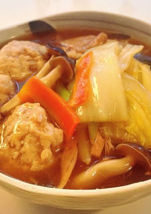 鶏団子と白菜のトロ煮♪-レシピのメイン写真