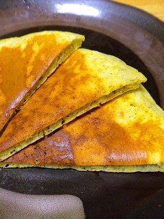 かぼちゃと黒すりごまのパンケーキ-レシピのメイン写真