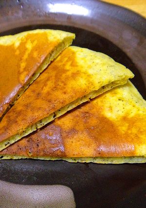 かぼちゃと黒すりごまのパンケーキ-レシピのメイン写真