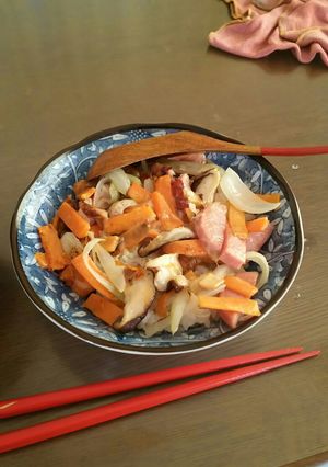 玉ねぎニンジンしいたけ、チーズめし-レシピのメイン写真