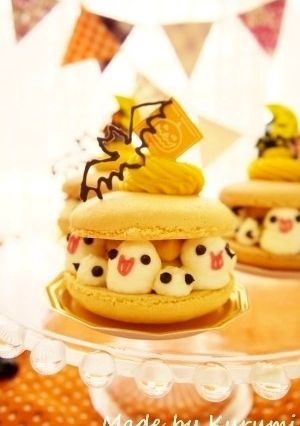 ハロウィン＊かぼちゃのマカロンケーキ-レシピのメイン写真