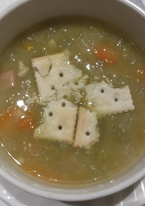 【アメリカ】ハムとえんどう豆のスープ-レシピのメイン写真