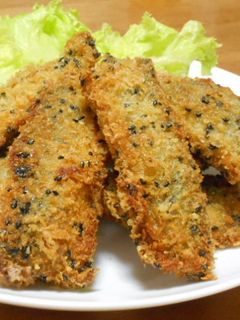 胡麻チーズ衣DE秋刀魚フライ-レシピのメイン写真
