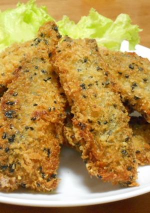 胡麻チーズ衣DE秋刀魚フライ-レシピのメイン写真