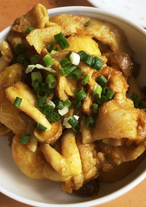 豚肉とじゃがいもの炒めもの（カレー味）-レシピのメイン写真