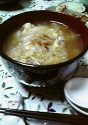 抗癌剤中・食べ易い我が家のキャベツおじや-レシピのメイン写真