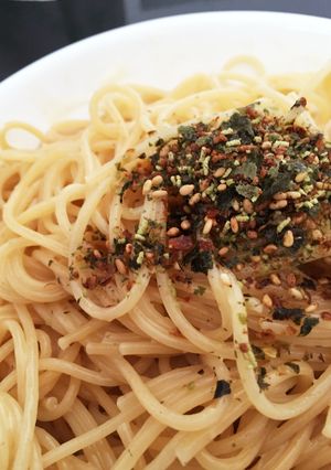 ふりかけでわさびマヨパスタ-レシピのメイン写真