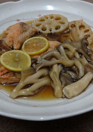 鮭とキノコの焼き南蛮-レシピのメイン写真